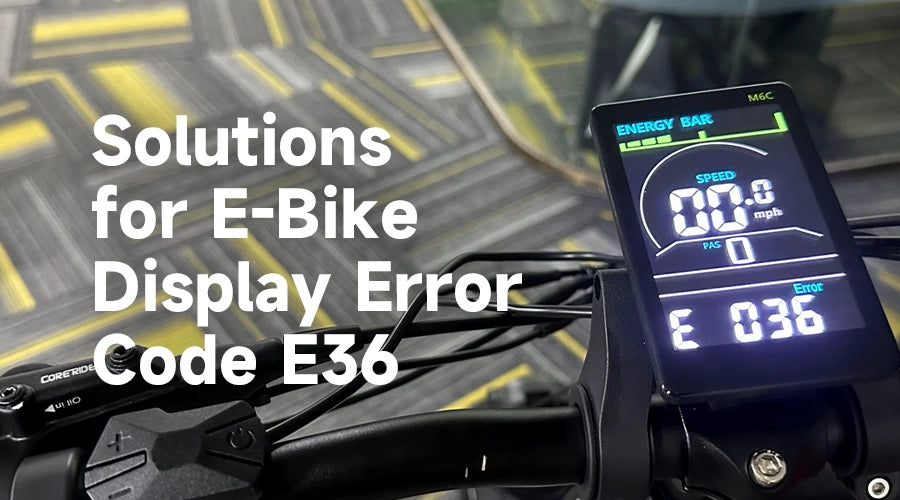 E-Bike Display Error Codes: Solutions for Error Code E36